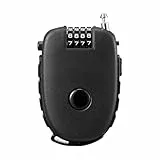 1pcs Kabelschloss,4-Stellig Zahlenschloss,130cm Stahlseil,Drahtseil Schloss,Rollerschloss,Schloss für Roller,Fahrradschloss Klein,Scooter Lock,Einziehbar,für Gepäck,Motorrad-Helm,Koffer,Fahrrad