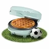 Bestron Mini-Waffeleisen für klassische Waffeln, kleiner Waffelmaker mit Antihaftbeschichtung, für Kindergeburtstage, Familienfeiern, Ostern oder Weihnachten, Retro Design, 550 Watt, Farbe: Mint único