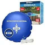 Veddelholzer XXL Ø 4m Poolkissen rund Set Inkl. 15m Befestigungsseil & Reparaturkit Luftkissen zur Poolabdeckung. Perfektes Pool Zubehör zur Überdachung Abdeckung im Winter und bei schlechtem Wetter