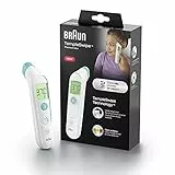 Braun TempleSwipe Stirnthermometer (farbcodierte Temperaturanzeige, sicher, hygienisch, schnell, klinisch genau, sanft, einfach zu bedienen, für alle Altersgruppen) BST200