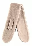 Sterntaler Schal aus Teddyflausch, gefüttert mit Baumwollfleece, mit Klettverschluss, zum Durchziehen - unisex Accessoires für Babys & Kleinkinder - warm, weich und bequem - beige, Gr. 80cm