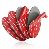 volport 4 Stück 3M VHB Hitzebeständig Klebepads Doppelseitig Extra Stark 3.15'/80mm Runde Selbstklebende Saugnapfhalterung Kleber für Armaturenbrett Windschutzscheibe Autohalterung/GPS/Dashcam/Kamera