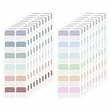 240 Stück Kleberegisterkarten Seitenmarker Selbstklebend Page Markers Tabs Haftnotizen zum Markieren Beschriften Klebezettel Tabs für Büro, Dokumente, Bücher, Tagebuch, Ordner