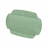 Spirella - Badewannenkissen Alaska Basil Mit 8 Saugnäpfen Antibakteriell - Rutschhemmend Waschbar - Grün - 23 x 32 cm