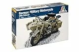 Italeri 7403-1:9 'Deut Militärmotorrad mit Seitenwagen, Transparent, Grau, Weiß, Braun, Silber