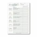 Haushaltsplaner und Putzplaner I Familien & WGs I DIN A4 Notizblock I 50 Blatt