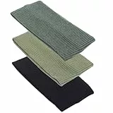 3 Stück Haarbänder, Damen-Stirnbänder, elastische breite Haarbänder, Sport-Stirnbänder, dünne Haarbänder für Yoga, Laufen, Joggen, Radfahren (dunkelgrün, bohnengrün, schwarz)