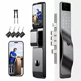 We Technology 3D Gesichtserkennung Smart Türschloss WiFi Türschlösser mit Kamera Video Türklingel Fingerabdruck Passcodes IC-Karte Keyless Smart Einsteckschloss für Haustür Verwenden Tuya APP