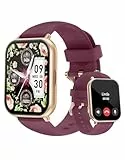 Smartwatch Damen mit Bluetooth Telefonfunktion,1.85'' HD Display Smart Watch,Fitnessuhr Damen IP68 Wasserdicht,Schrittzähler Uhr Damen110+ Sportmodi Pulsmesser Schlafmonitor kompatibel für iOS Android