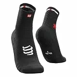 COMPRESSPORT Herren Pro Racing V3.0 Run High Kompressions Laufsocke, Schwarz, 45-48 EU