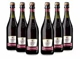 Sant'Orsola Lambrusco Emilia IGT Frizzante Rotwein Schaumwein 6 Flaschen Lambrusco NV trocken (6 x 0.75 l)