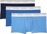 Calvin Klein Herren 3er Pack Boxershorts Trunks Balance Low Rise, Mehrfarbig (Pct/Dft/SIL), L