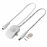 Ejoyous PIR Infrarot Bewegungsmelder Detector Schalter, 5A DC 6-24 V LED-Streifen Automatischer Sensorschalter Nachtlicht Streifen Bewegungssensor Schalter (Weiss)