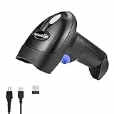 NetumScan Kabelloser 2D-Barcode-Scanner - Tragbarer Barcode-Leser/Scanner Automatischer Scan QR PDF417 DataMatrix Maxicode für PC NSL8