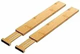 Kesper | Schubladentrenner 2er Pack, Material: Bambus, Maße: 45.5 x 1.5 x 6 cm, Farbe: Braun| 58072