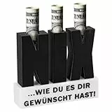 Wlertcop Nix Geschenk 3D Buchstaben mit Löchern für Geldscheine Nix Geschenk Zum Geburtstag Geschenke Für Frauen Geschenk Für Mann Der Alles Hat