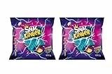 2x Snac Kinger Nachos Hot Blue | 95g | Würzige & knusprige blaue Nacho-Chips | Feuriger Snack für unterwegs & Partys