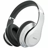Uliptz Bluetooth Kopfhörer Over Ear, 65 Stunden Spielzeit Kopfhörer Kabellos 6 EQ-Modi, HiFi-Stereo Faltbares Bluetooth 5.3 Wireless Headphones für Reisen/Büro/Handy/PC (Silber)