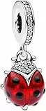 QIKAOLA Charm Anhänger für Frauen 925 Sterling Silber für Armband Charms Beads geeignet für Pandora Armband und Halskette, kompatibel mit europäischen Armbänder für Mädchen