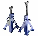 Pro-Lift-Werkzeuge Unterstellbock 12t Set Abstellböcke Wagenheber Abstützbock Höhe 465 – 725 mm KFZ PKW Unterstellböcke Rangierwagenheber Stützbock 12000 kg Bock