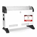 Emerio Elektroheizung Konvektor max. 2000W mit verstellbarem Thermostat Heizgerät mobil 3 Heizstufen (750W/1250W/2000W) energiesparend einstellbar stabile Standfüße mobil durch Griffe CH-128215