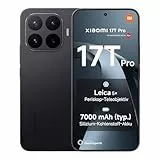 Xiaomi 17T Pro Smartphone 12GB+512GB- Handy mit Android, 6,83 Zoll 144Hz Eye-Care Display, 7000mAh Silizium-Kohlenstoff-Akku, Leica 5x Telekamera, 100W HyperCharge, Schwarz, 3 Jahre Herstellergarantie