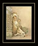 Lanarte Kreuzstich Stickpackungen Gezählter Kreuzstichbilder Set ARABISCHE FRAU Wanddekoration Handarbeit Set für Erwachsene 34 x 44 cm DIY Deko Bastelset Handwerker Kreative Geschenkset