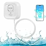 Wassermelder, Wassermelder WLAN 100 dB Lauter Wassersensor, Wassermelder mit Smart Life App Fernbedienung, Wasseralarm für Küche, Keller und Bad 1 Pack