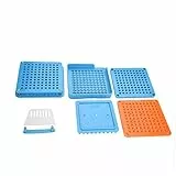 Dioche Kapselfüllmaschine mit hoher Effizienz, Kapselmaschine Nr. 00 mit 100 Löchern, geeignet für kleine Fabriken, Apotheken, Probenräume, Labors, Krankenhäuser (blau)