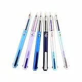 Gelstifte - Farbige Kugelschreiber 0.5mm - 6 Stück Schreibgeräte flüssiger Schreiber für Haushalt Büro Schule Kunst Journaling Zeichnen Notizen