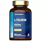 Taurin Kapseln 1000mg pro Tag | 180 Aminosäure Stück | für 3 Monate | L-Taurine Amino Acid Capsules | Alternative zu Pulver oder Tabletten | Hochdosiert | von Horbaach