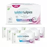 WaterWipes Sensitive+ Body & Intimate Wipes, Körper & Intimbereich, 180 Tücher (6 Packungen), 3-in-1-Reinigung, Pflege, Schutz, 99,9% Wasser, parfümfrei, Feuchttücher für die Erwachsenenpflege