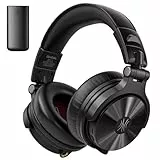OneOdio Studio Max 2 Kabellose DJ-Kopfhörer – 9 ms Niedriglatenz, 120h Akku, LDAC, Hi-Res Wireless, 4 Modi (Transmitter/Bluetooth/3.5mm/6.35mm), Professionell für Studio/Mixing/Keyboard/Gaming