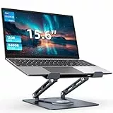 jumper Tragbarer Tablet-Ständer, um 360° drehbar, verstellbar, Tablet-PC-Metallhalterung, mechanischer Soundeffekt, Hohle Wärmeableitung, für Handys und Tablets mit Einer Größe von 10,2-32,8 cm