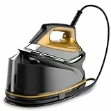 Rowenta Compact Steam Pro DG7644 Dampfbügelstation, 2200, 1100 milliliters, Schwarz/Gelb