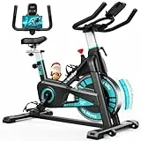 Wenoker Heimtrainer Fahrrad mit Magnetischem Widerstand, Indoor Fitnessbike Heimtrainer Kardio Training Fitnessbikes Hometrainer Fahrrad 160 kg Belastbar