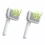PiddiPet IonBrush Ionen Tierhaarbürste - Das Original aus dem TV - Doppelpack - Bürste mit Ionen-Generator, reduziert statische Aufladung, sanft & selbstreinigend – ideal für Hund & Katze