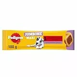 Pedigree Hundesnacks Riesenknochen Maxi Jumbone für große Hunde (+25kg), 12 Stück, 12x180g – Hundeleckerlis mit Rind– und Geflügelgeschmack