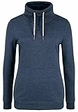 OXMO Vimpa Damen Sweatshirt Pullover Sweater mit Tube-Kragen, Größe:M, Farbe:INS Blue M (798991)