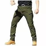 HSUAYEUD Leichte Outdoorhose,Cargohose Herren Lang Militärische Taktik Hose Herren Kampfhose Herren mit Multi-Taschen Universal Fit