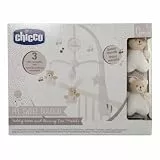 Chicco Mobile mit Bärchen und Häschen, mit sanften Melodien und Anhängern, Dreheffekt, zum Aufhängen am Kinderbett, beige, 0+ Monate