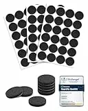 VABNEER 72 Stücke Filzgleiter Selbstklebend Rund, 20mm Schwarz Filz Pads Stühle mit 5mm Dick, Möbelgleiter Bodengleiter Schutz Ihrer Möbel Böden