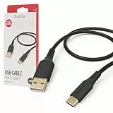 Hama Ladekabel „Flexible“ USB A auf USB C, Silikon, 1,5m (Schnellladung, Handy Ladekabel, Datenkabel, USB Kabel, Handykabel, USB Typ A, Knickschutz, flexibel, vergoldet, maximal kompatibel) schwarz