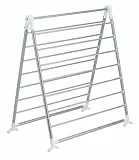 WENKO Badewannen-Wäschetrockner 10 m Trockenlänge, Verstellbarer Wäscheständer klappbar aus Edelstahl, Mod. Profi