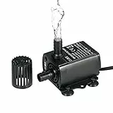 Decdeal USB Tauchpumpe Teichpumpe Aquarium Wasserpumpe für Teiche, Garten, Brunnen 2.4W / 4.8W Optional Inkl. Filter