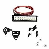 Tbest RC LED Lichtleiste, 55mm RC Crawler LED Lichtleiste LED Lampe 1:10 RC Autoteil für 90046 90048 SCX10