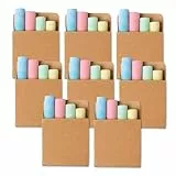 8 Packungen Malkreide a 4 Farben, farbige Tafelkreide zum Malen, Straßenmalkreide, Malkreide Kinder, Ideale Kinderbeschäftigung zum Kindergeburtstag Schulanfang & Hochzeiten, ungiftig & abwaschbar