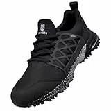 SUADEX Sicherheitsschuhe Arbeitsschuhe Herren Damen Atmungsaktiv Arbeitsschutzschuhe Stahlkappenschuhe Leicht mit Stahlkappe Schwarz 43 EU