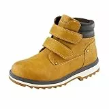 TZJS Unisex Kinder Klassische Stiefel für Jungen Mädchen Baby Winterstiefel Mit Klettverschluss Wasserdicht Stiefeletten Schneestiefel Herbstschuhe Winterschuhe(Kamel, numeric_25)
