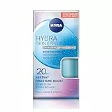 NIVEA Hydra Skin Effect Hyaluronsäure Serum (100 ml), leichtes Gesichtsserum bietet intensive 72H Hydratation für aufgeprallte und strahlende Haut. 20 Sek. schnelle Absorption